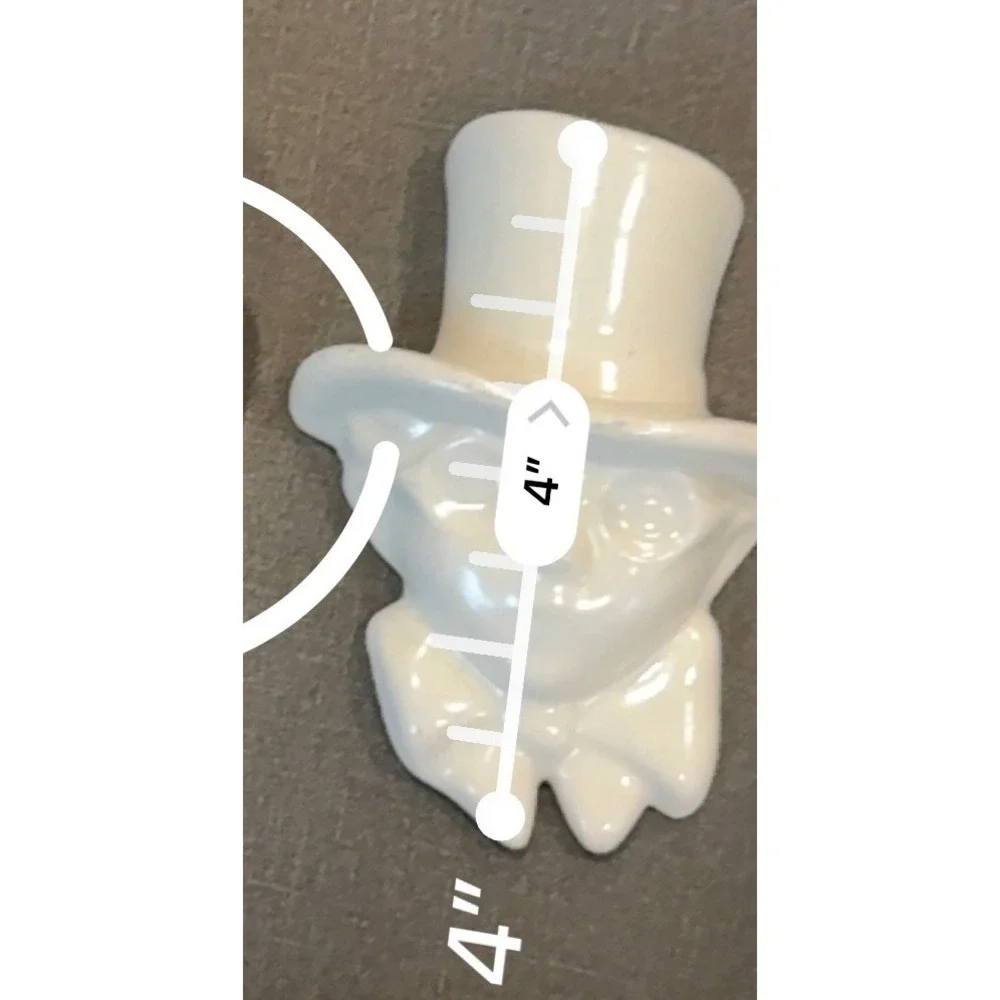 Vintage Ceramic Wall Pocket Set Boy Girl Top Hat Bonnet White Bud Vase Planter
